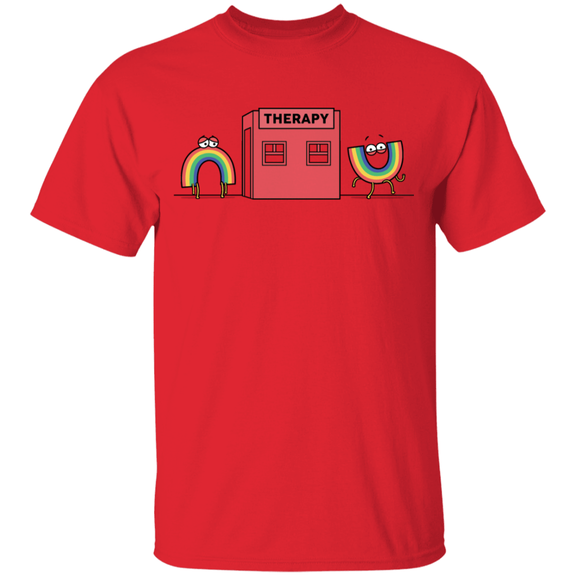 T-Shirts Red / YXS Rainbow Therapy Youth T-Shirt