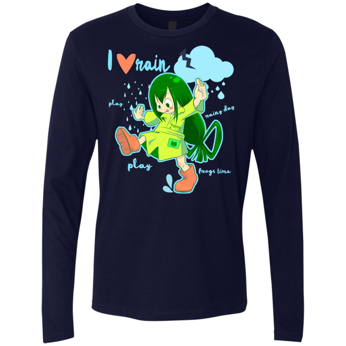 T-Shirts Midnight Navy / Small Rainy Day Men's Premium Long Sleeve