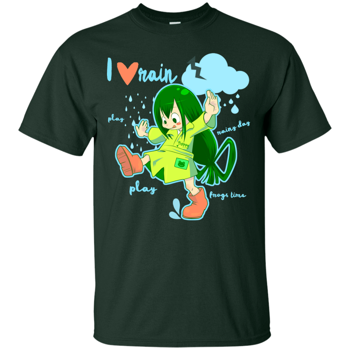 T-Shirts Forest Green / Small Rainy Day T-Shirt