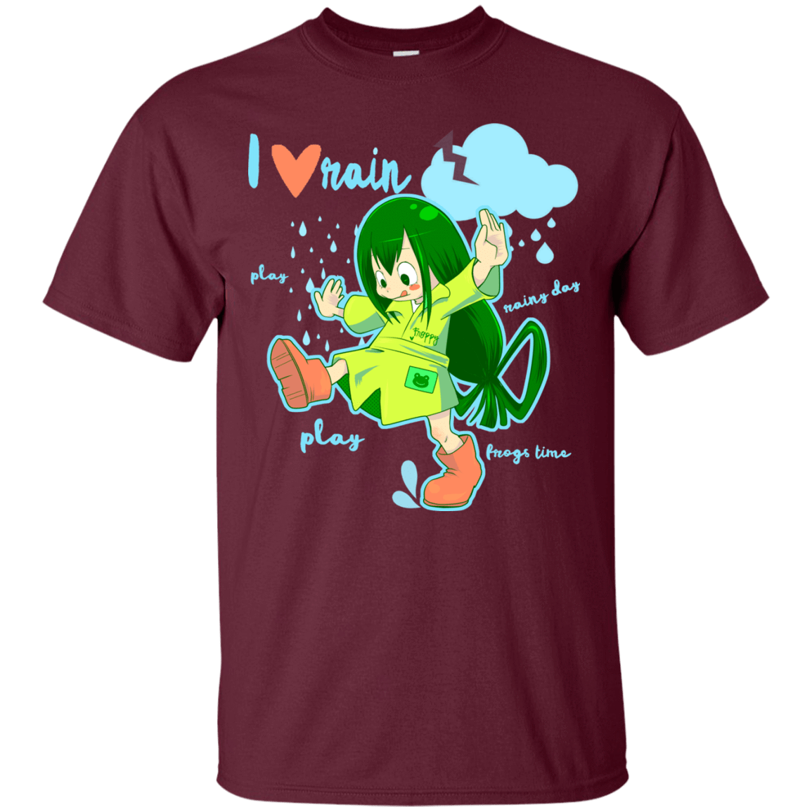 T-Shirts Maroon / Small Rainy Day T-Shirt