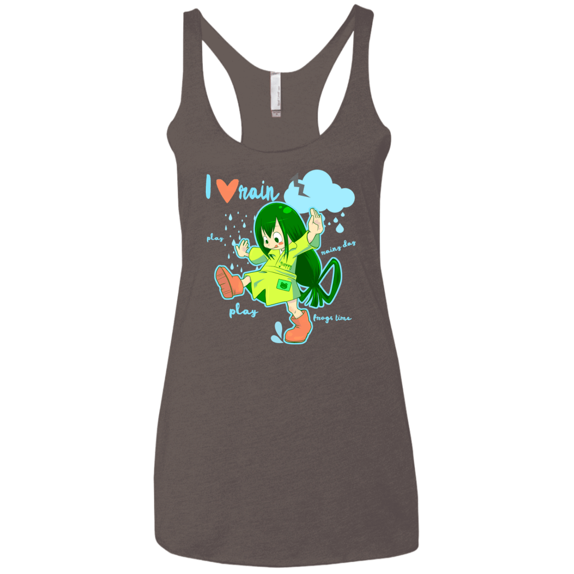 T-Shirts Macchiato / X-Small Rainy Day Women's Triblend Racerback Tank