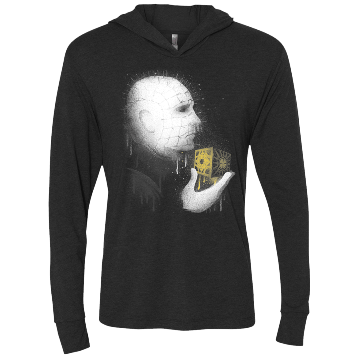 T-Shirts Vintage Black / X-Small Raise Hell Triblend Long Sleeve Hoodie Tee