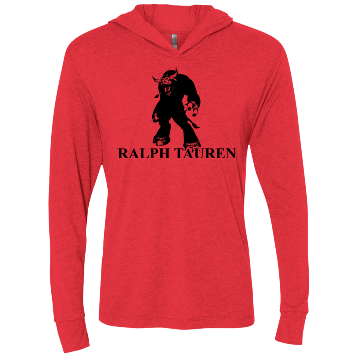 T-Shirts Vintage Red / X-Small Ralph Tauren Triblend Long Sleeve Hoodie Tee