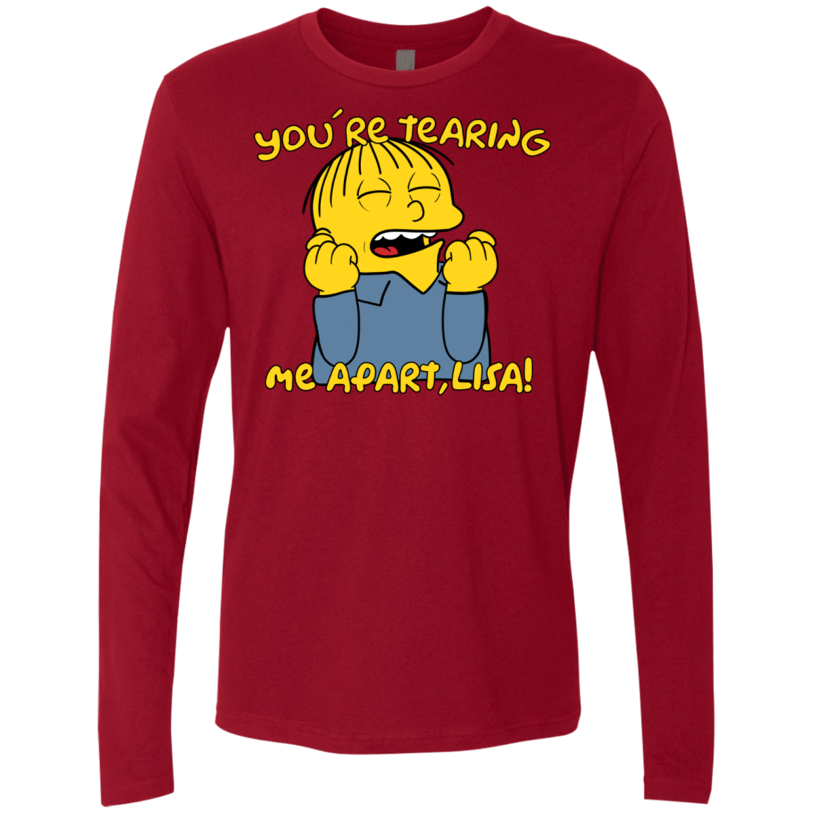 T-Shirts Cardinal / S Ralph Wiseau Men's Premium Long Sleeve