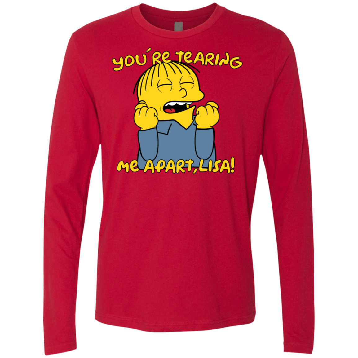 T-Shirts Red / S Ralph Wiseau Men's Premium Long Sleeve
