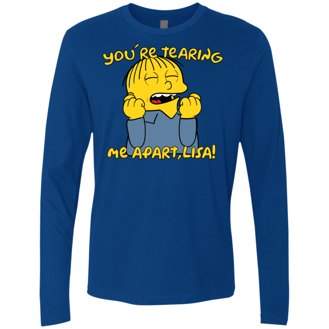 T-Shirts Royal / S Ralph Wiseau Men's Premium Long Sleeve