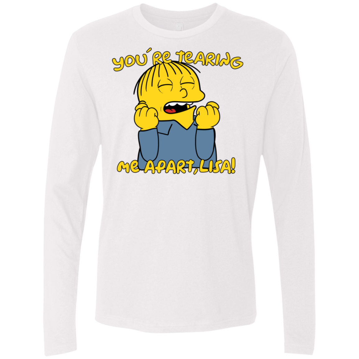 T-Shirts White / S Ralph Wiseau Men's Premium Long Sleeve