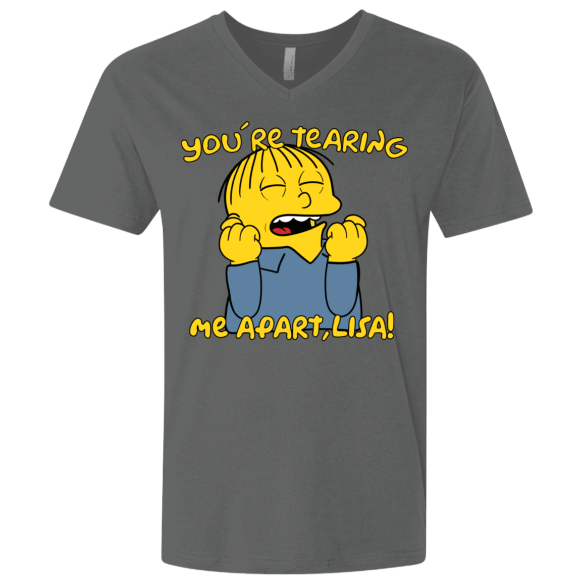 T-Shirts Heavy Metal / X-Small Ralph Wiseau Men's Premium V-Neck