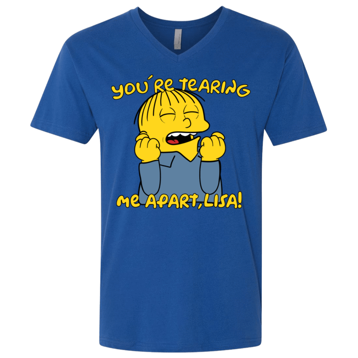 T-Shirts Royal / X-Small Ralph Wiseau Men's Premium V-Neck