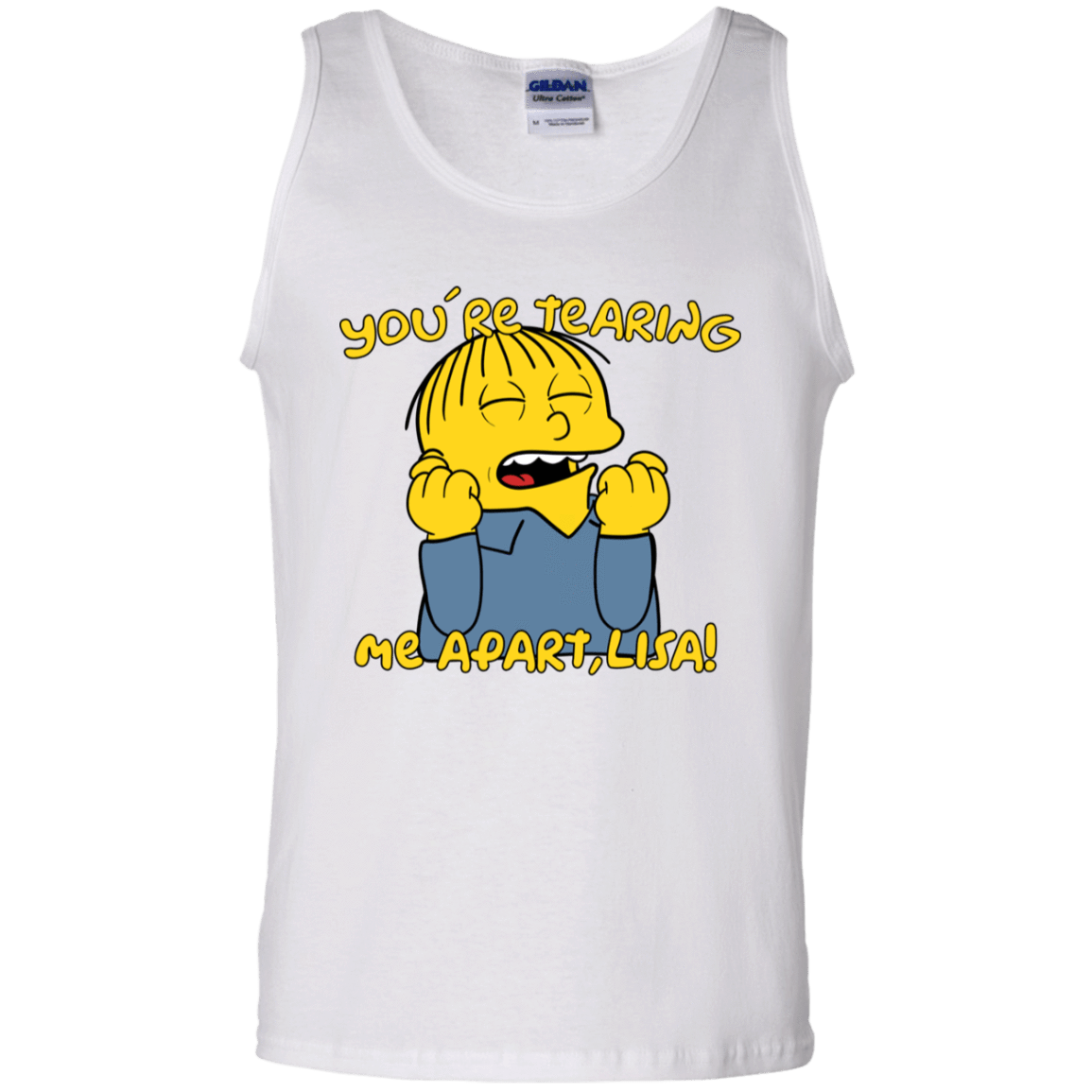 T-Shirts White / S Ralph Wiseau Men's Tank Top