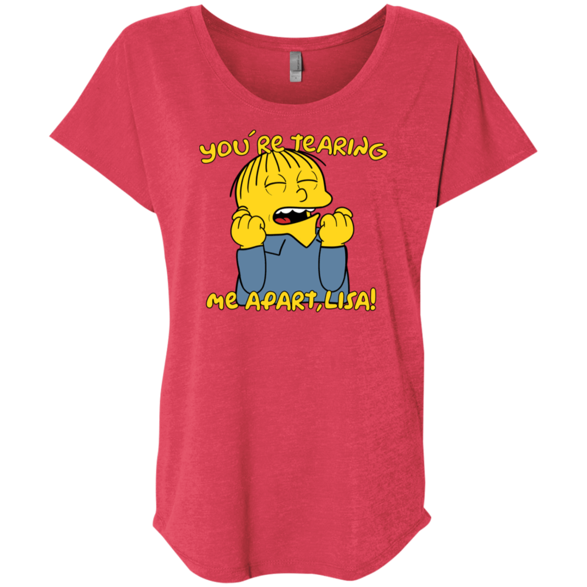 T-Shirts Vintage Red / X-Small Ralph Wiseau Triblend Dolman Sleeve