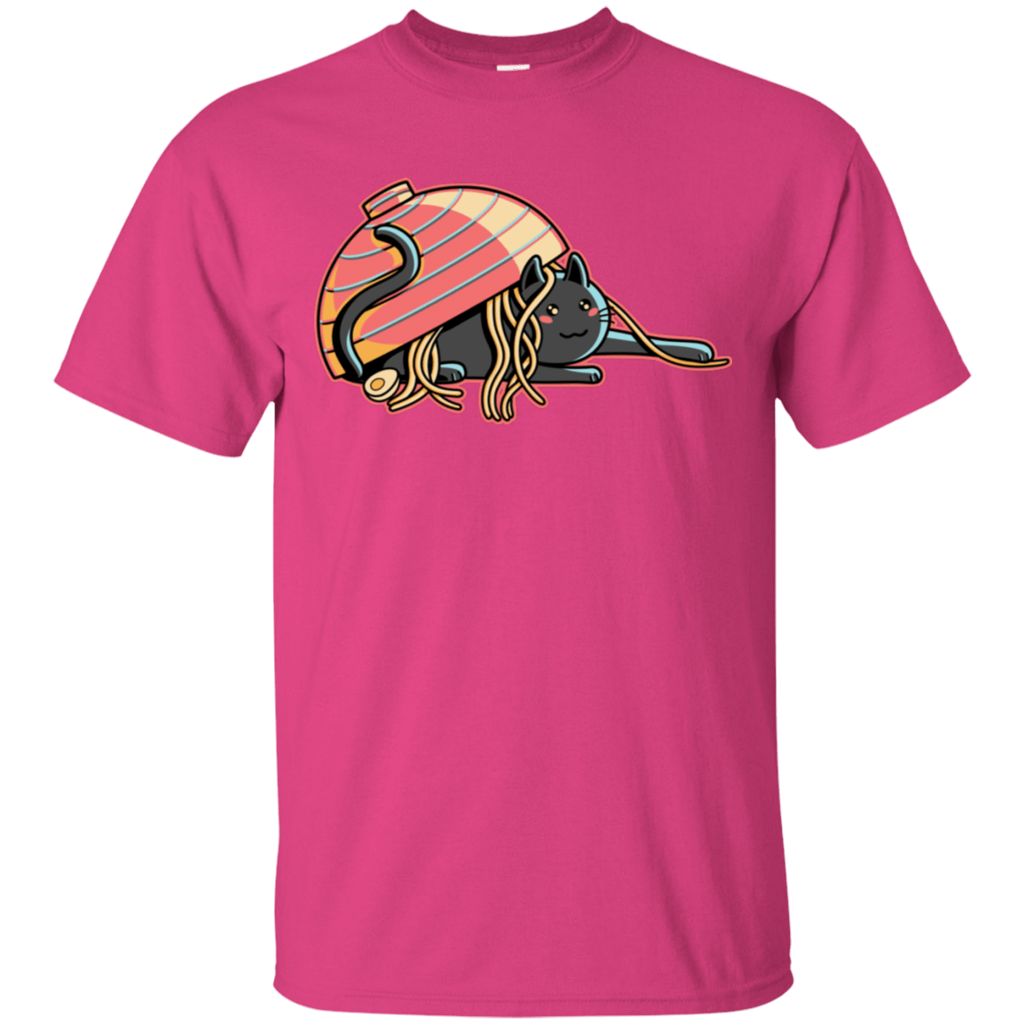 T-Shirts Heliconia / S Ramen Loving Cat T-Shirt