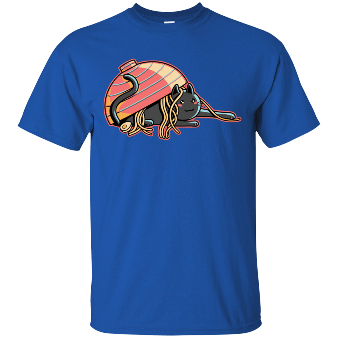 T-Shirts Royal / S Ramen Loving Cat T-Shirt
