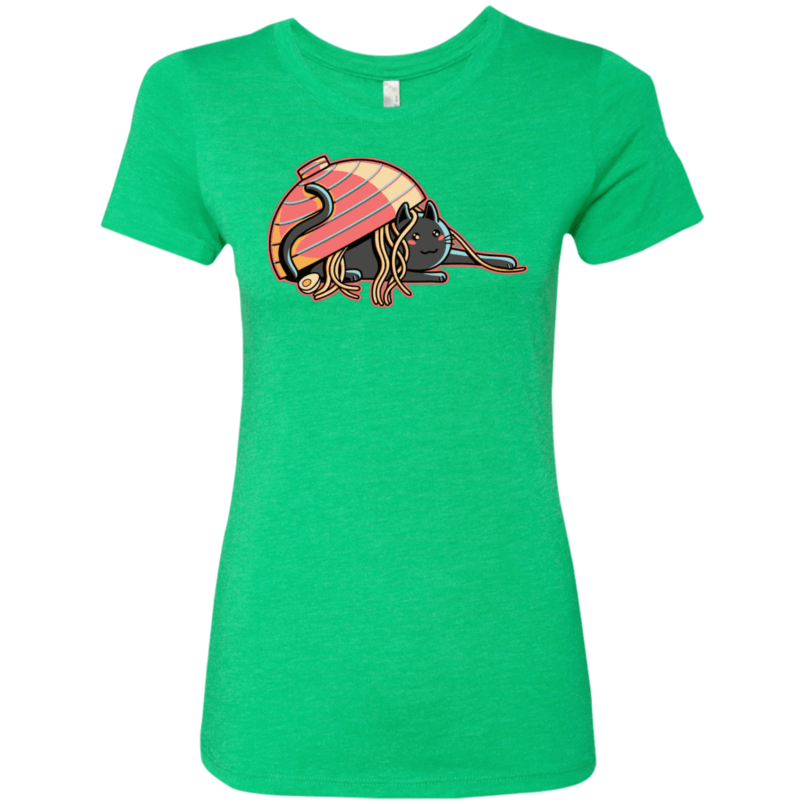 T-Shirts Envy / S Ramen Loving Cat Women's Triblend T-Shirt