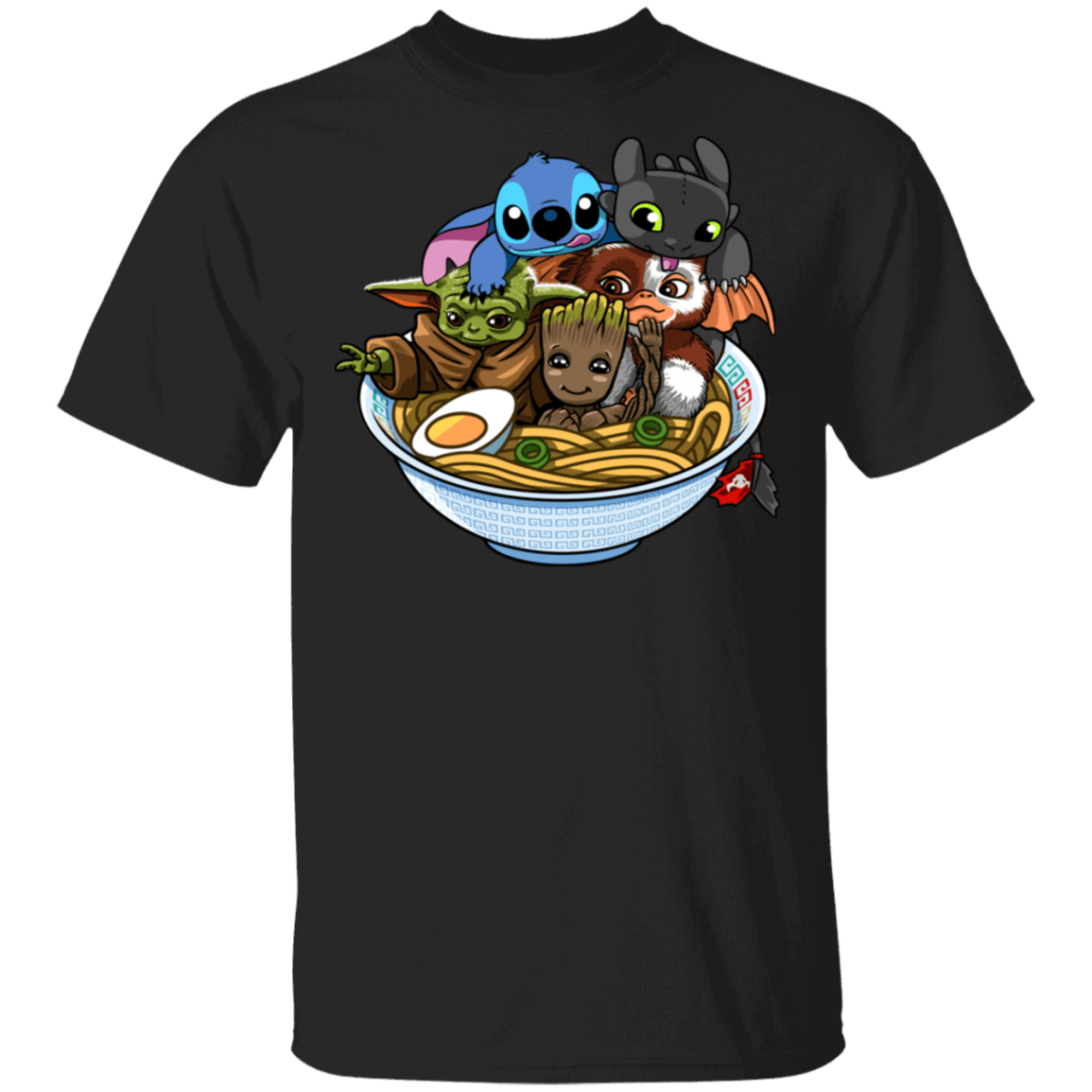 T-Shirts Black / S Ramen Team Kawaii T-Shirt