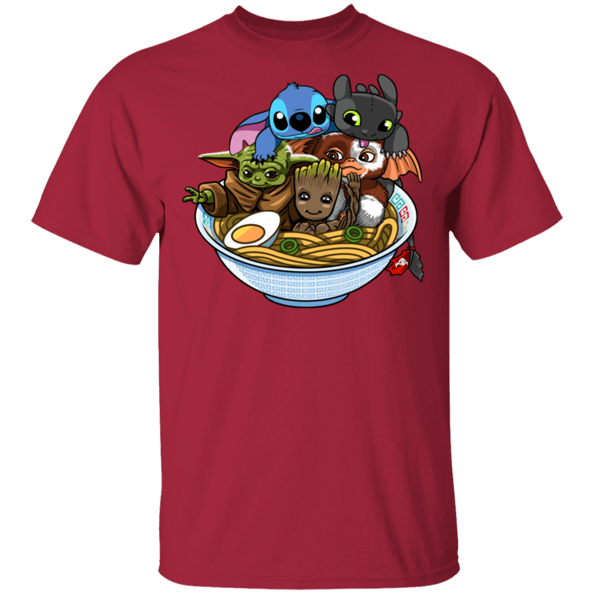 T-Shirts Cardinal / S Ramen Team Kawaii T-Shirt