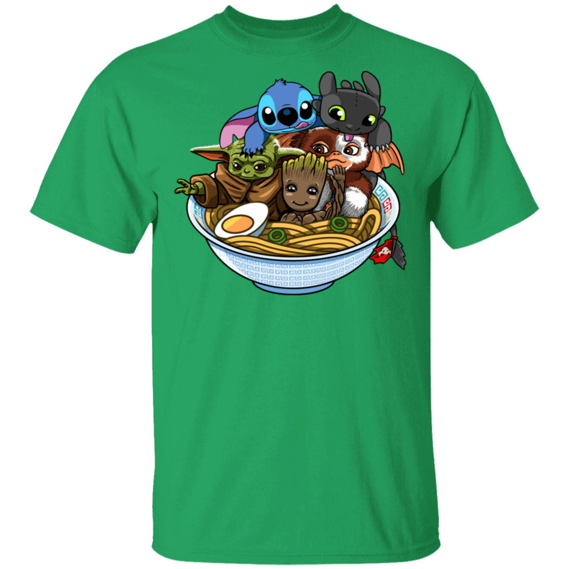 T-Shirts Irish Green / S Ramen Team Kawaii T-Shirt