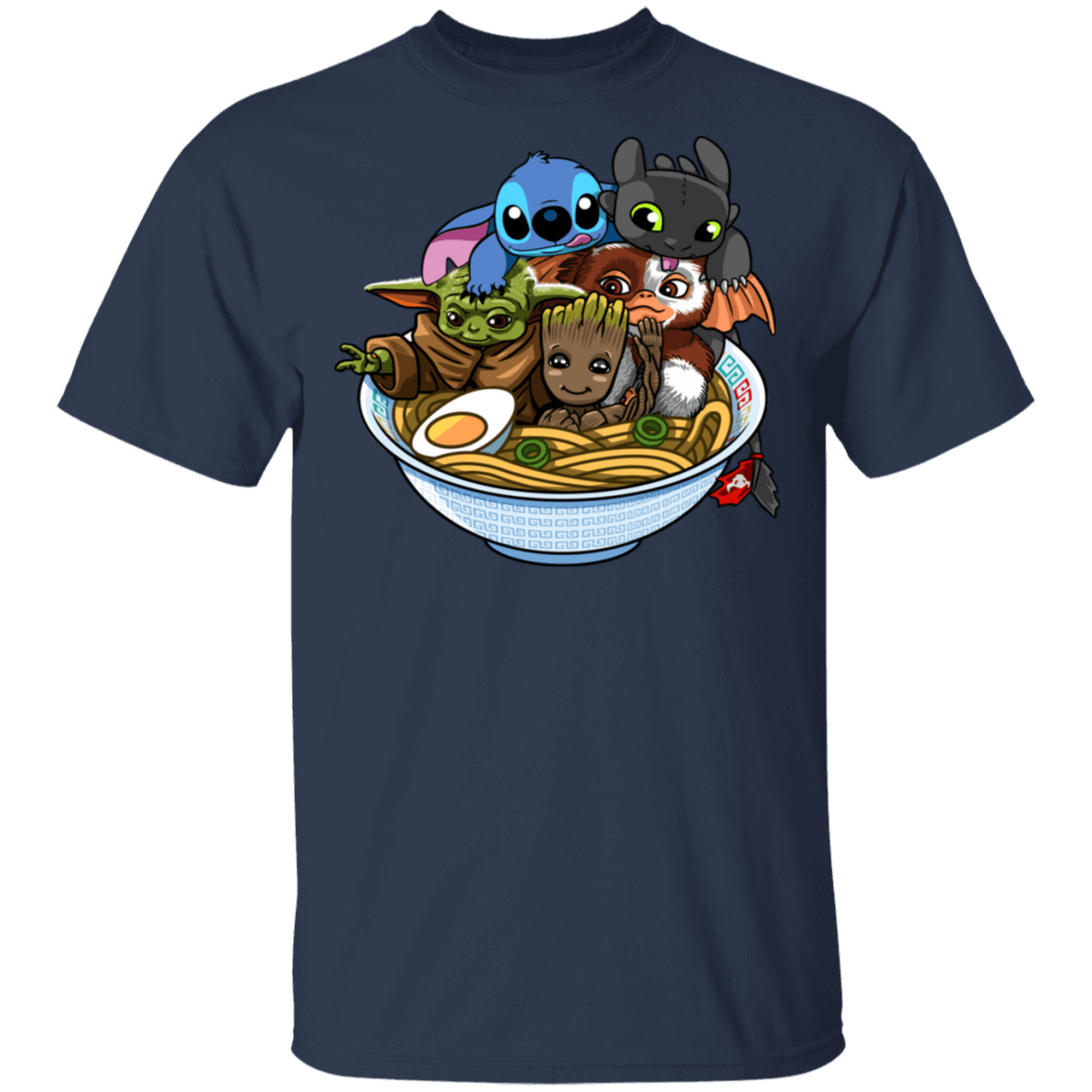 T-Shirts Navy / S Ramen Team Kawaii T-Shirt