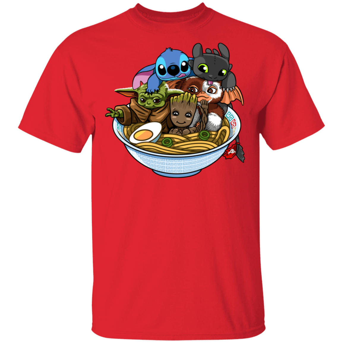 T-Shirts Red / S Ramen Team Kawaii T-Shirt