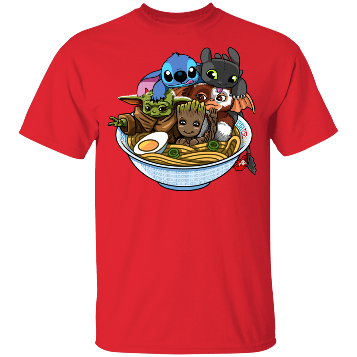 T-Shirts Red / YXS Ramen Team Kawaii Youth T-Shirt