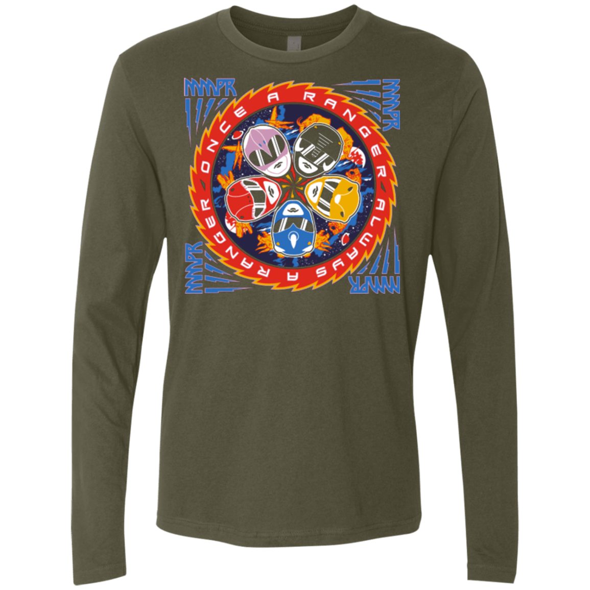 T-Shirts Military Green / Small Ranger and Roll Over Men's Premium Long Sleeve