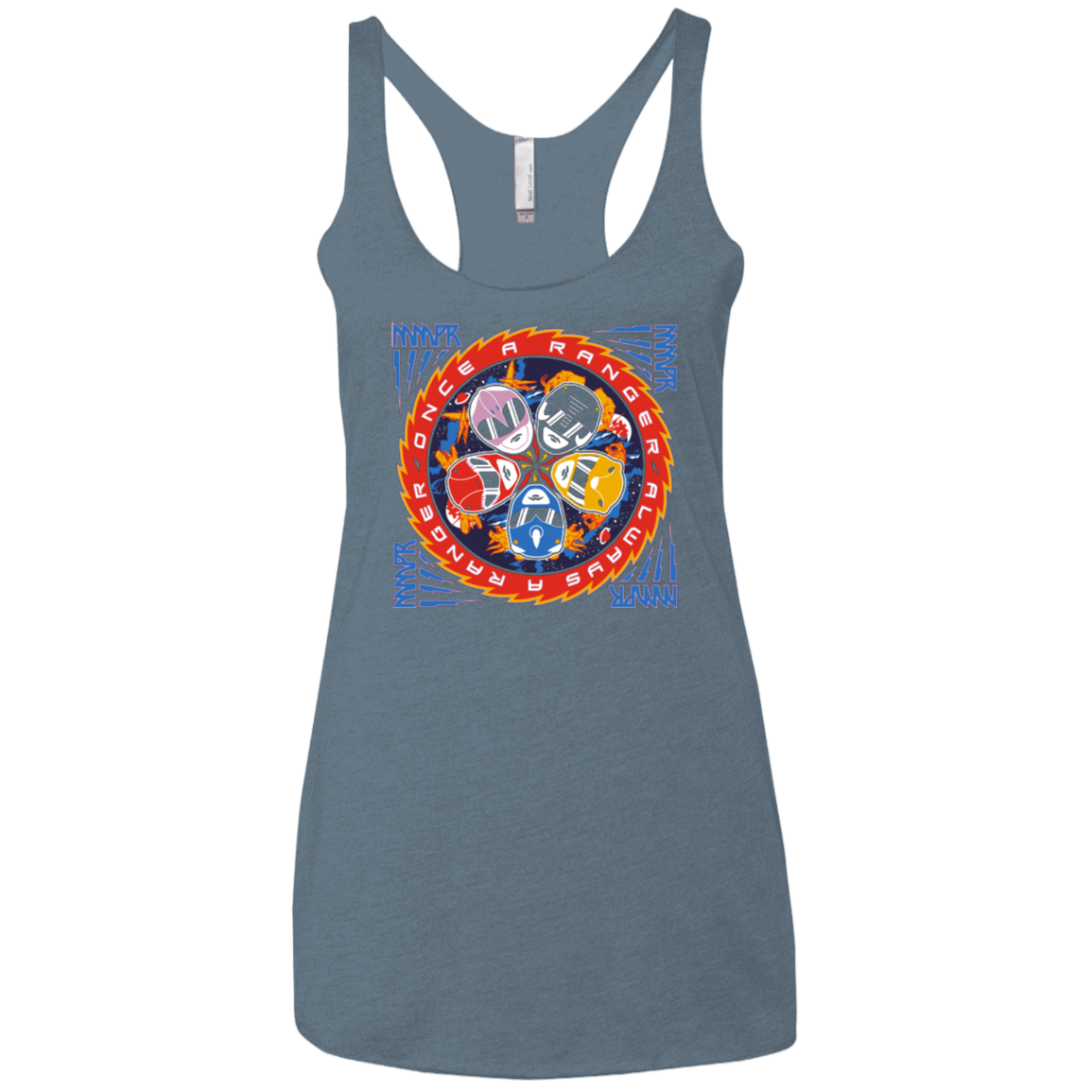 T-Shirts Indigo / X-Small Ranger and Roll Over Women's Triblend Racerback Tank