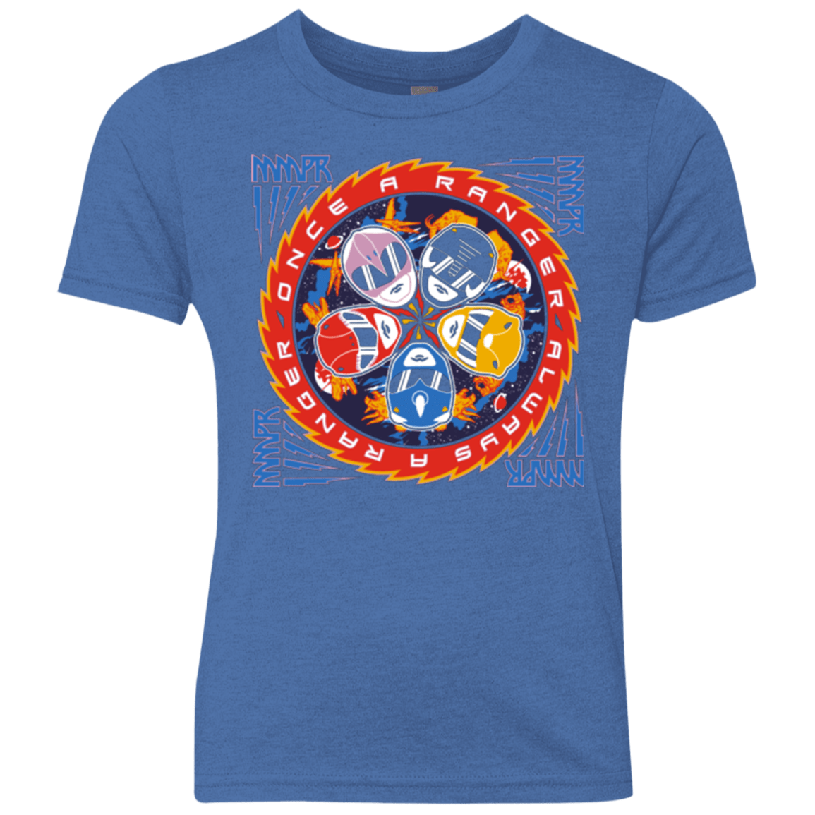 T-Shirts Vintage Royal / YXS Ranger and Roll Over Youth Triblend T-Shirt