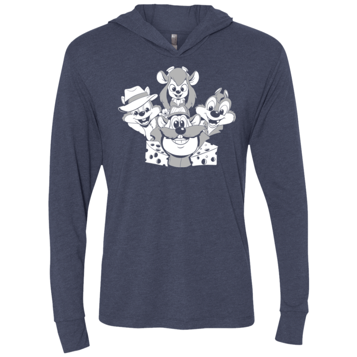 T-Shirts Vintage Navy / X-Small Rangers Rap Triblend Long Sleeve Hoodie Tee