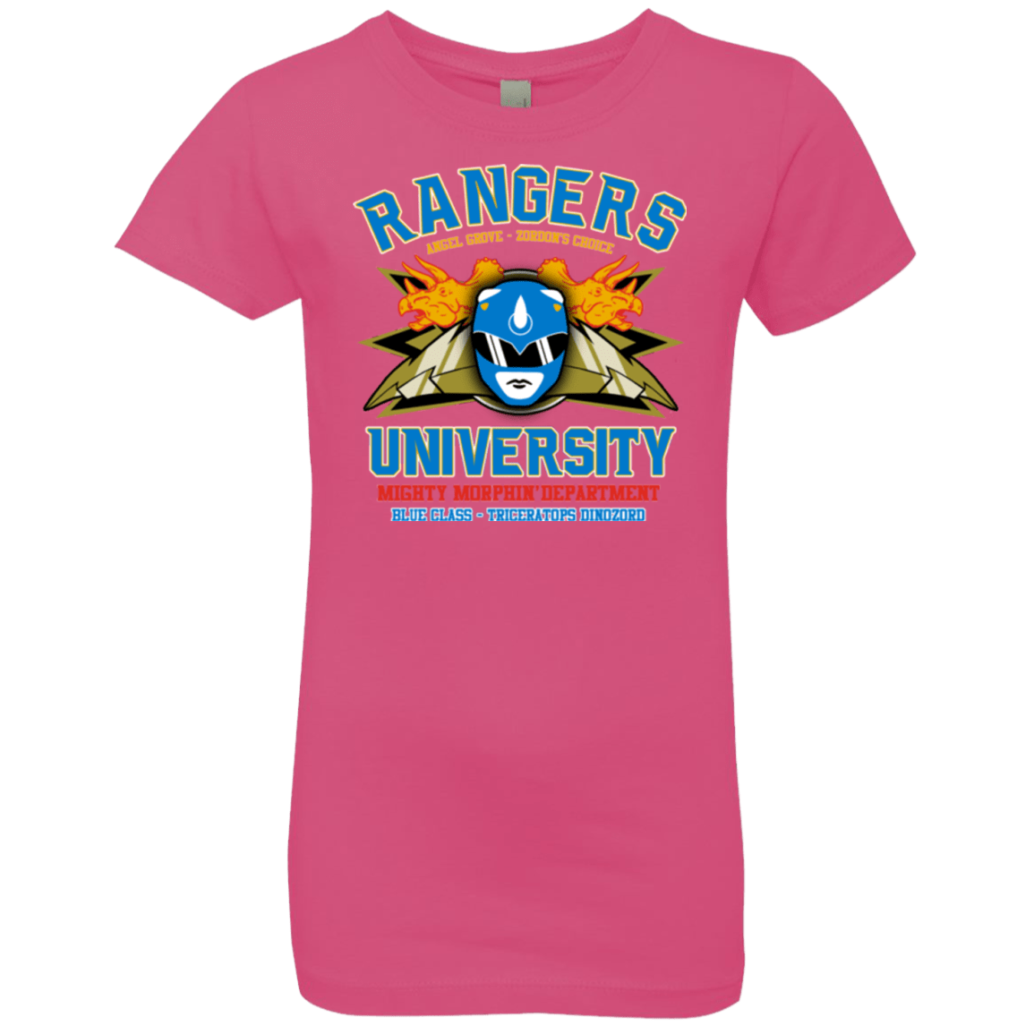 T-Shirts Hot Pink / YXS Rangers U Blue Ranger Girls Premium T-Shirt