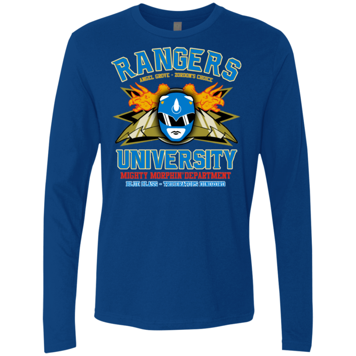 T-Shirts Royal / Small Rangers U Blue Ranger Men's Premium Long Sleeve