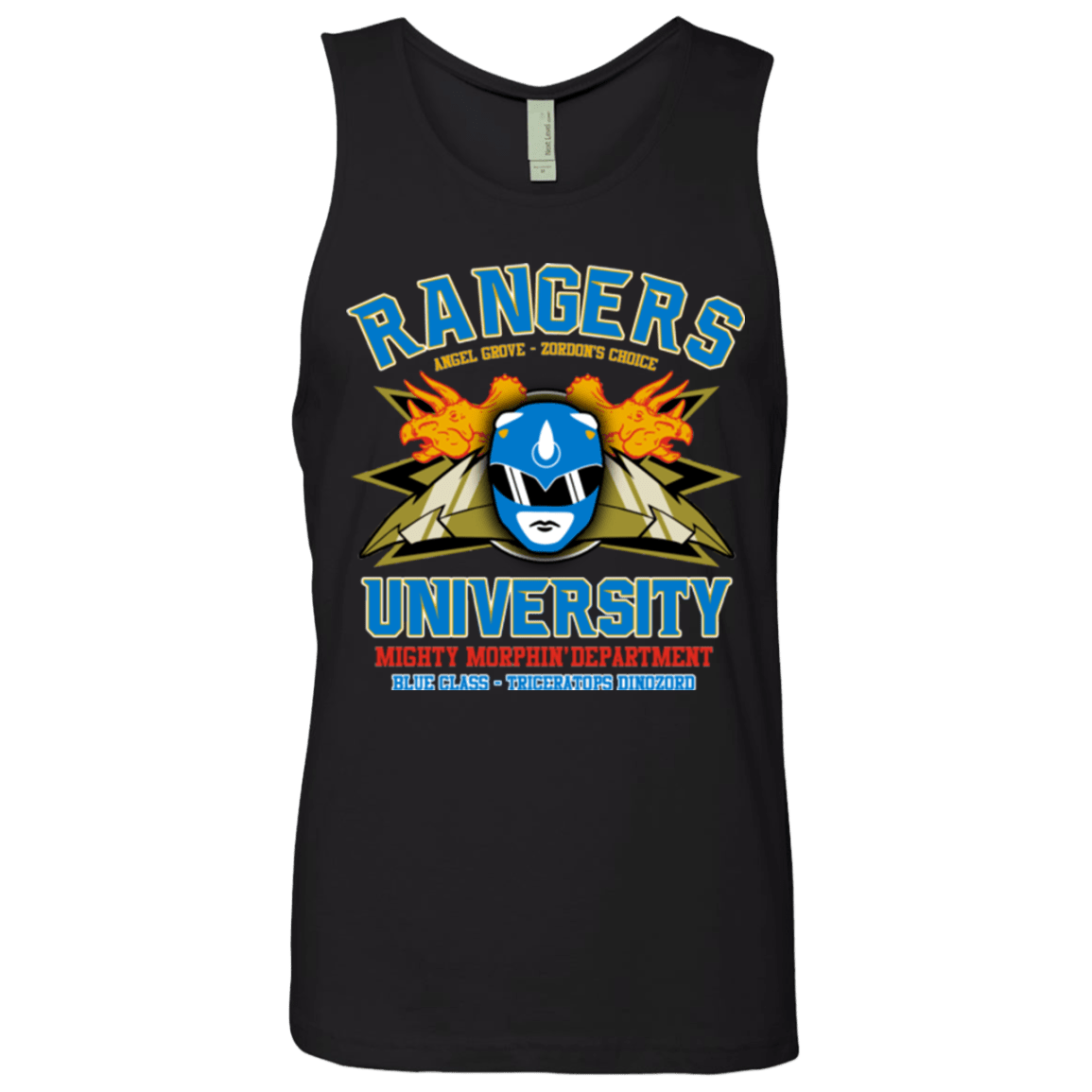 T-Shirts Black / Small Rangers U Blue Ranger Men's Premium Tank Top