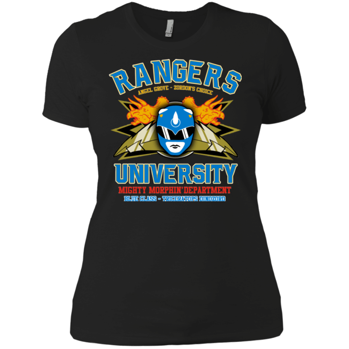T-Shirts Black / X-Small Rangers U Blue Ranger Women's Premium T-Shirt