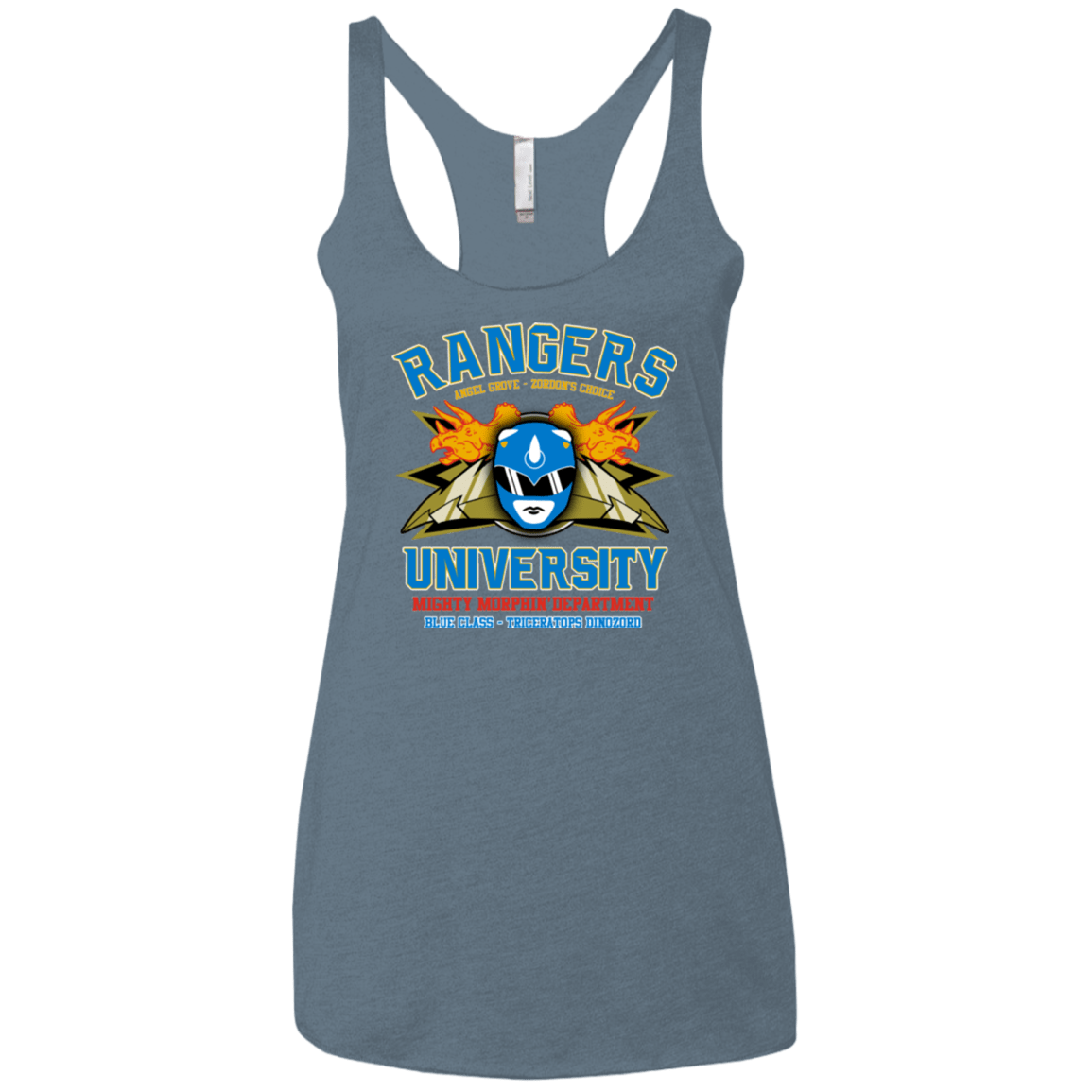 T-Shirts Indigo / X-Small Rangers U Blue Ranger Women's Triblend Racerback Tank