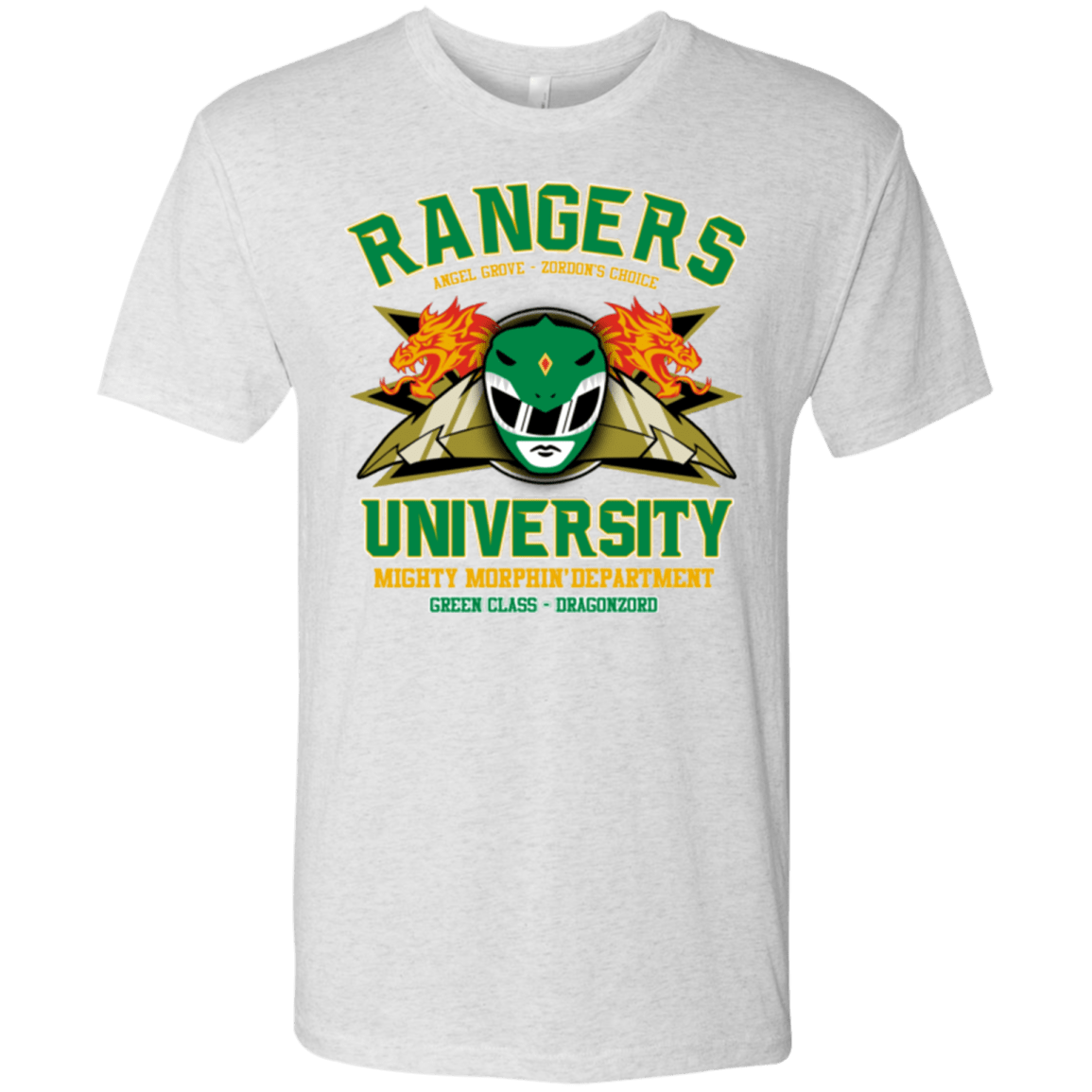 T-Shirts Heather White / Small Rangers U Green Ranger Men's Triblend T-Shirt
