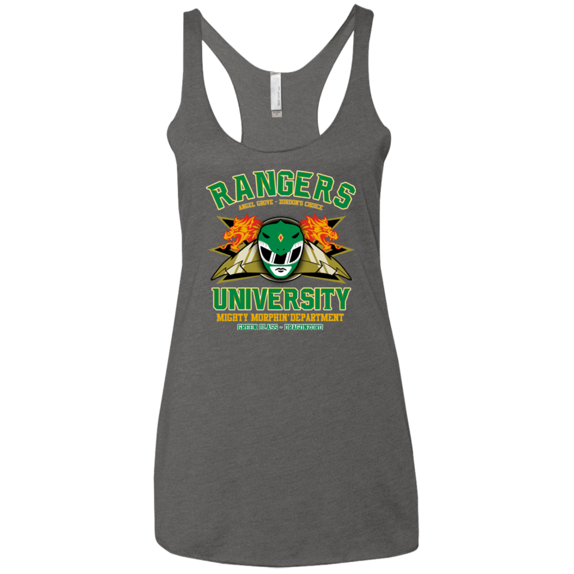 T-Shirts Premium Heather / X-Small Rangers U Green Ranger Women's Triblend Racerback Tank