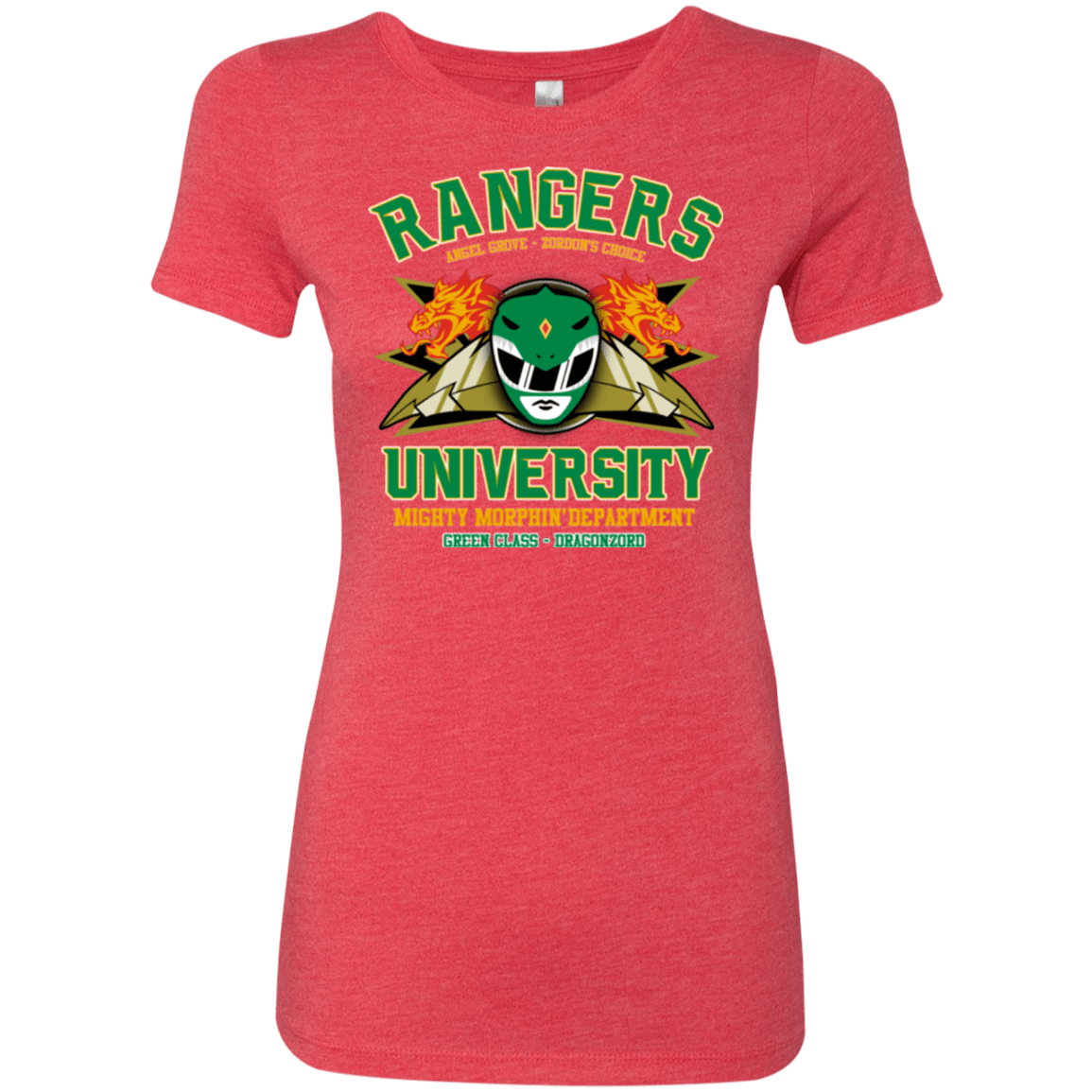 T-Shirts Vintage Red / Small Rangers U Green Ranger Women's Triblend T-Shirt