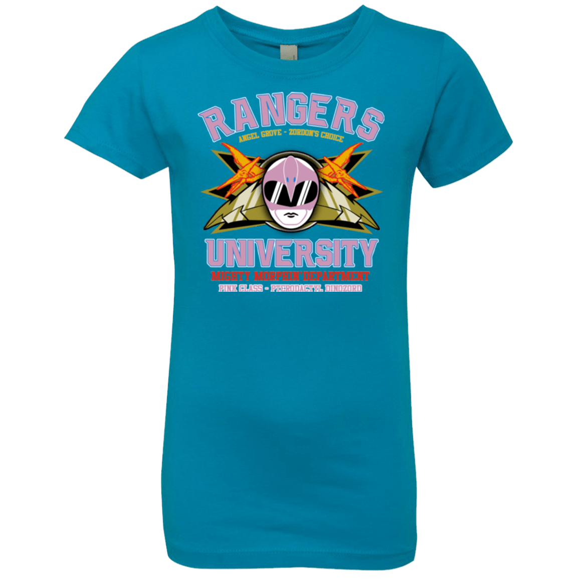 T-Shirts Turquoise / YXS Rangers U Pink Ranger Girls Premium T-Shirt