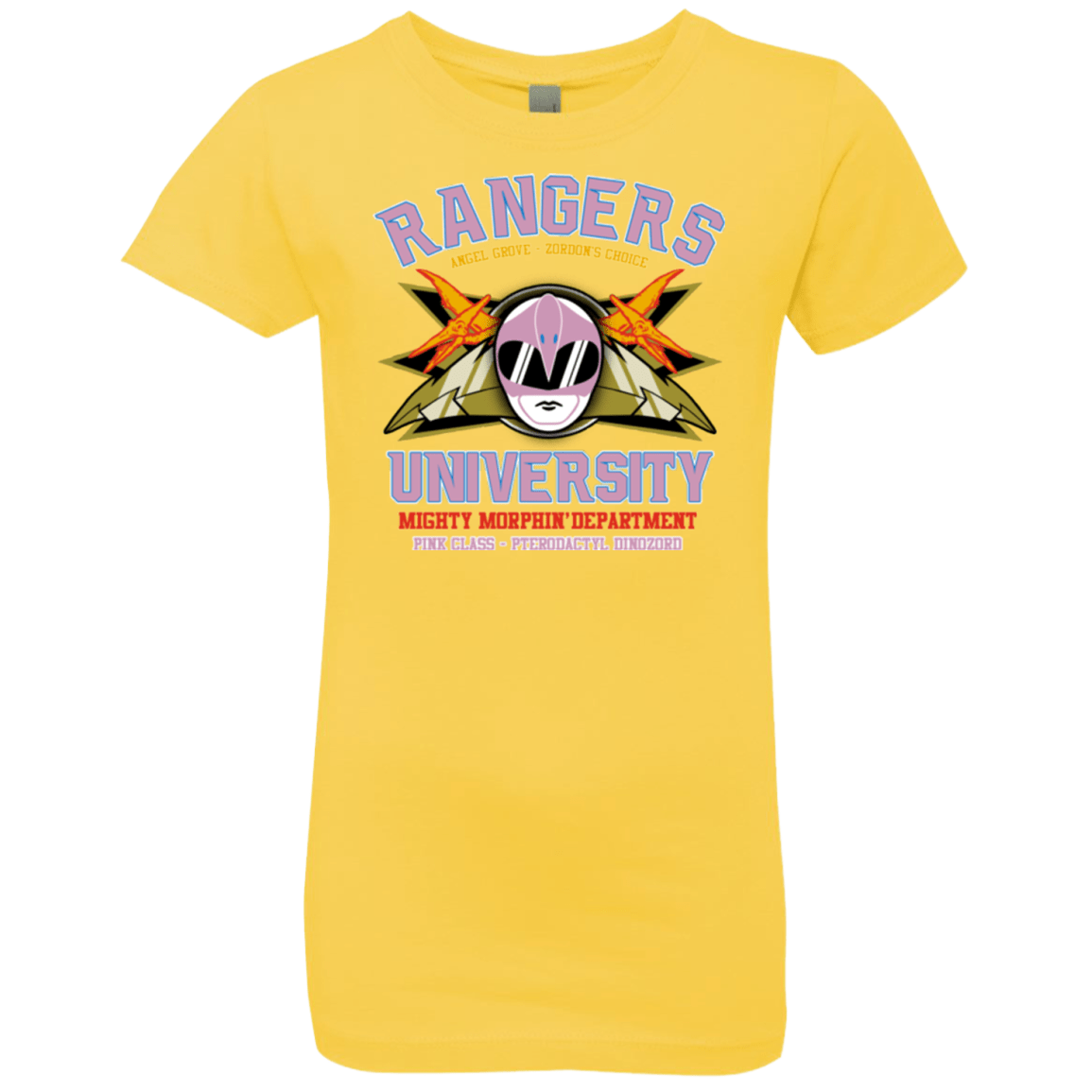 T-Shirts Vibrant Yellow / YXS Rangers U Pink Ranger Girls Premium T-Shirt