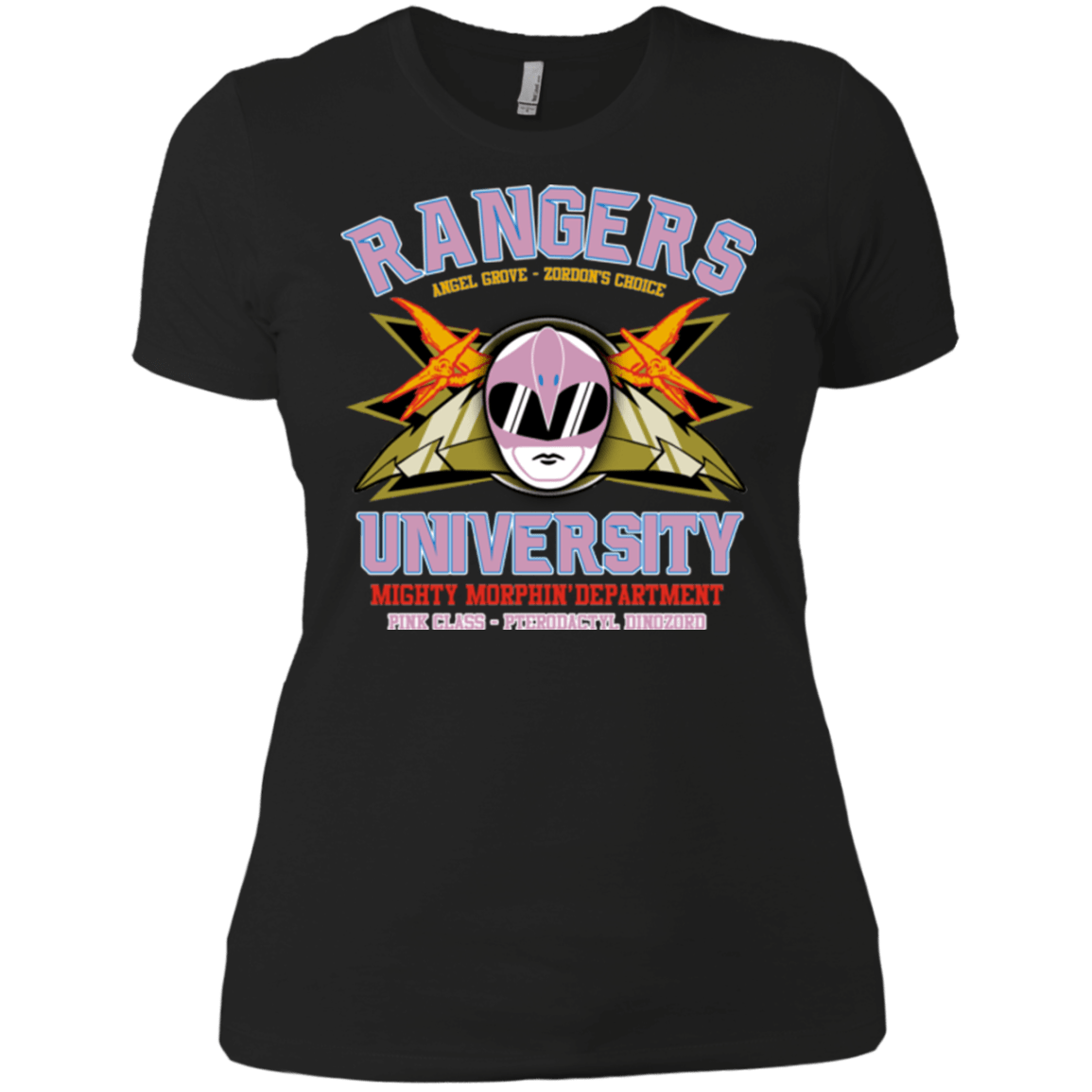 T-Shirts Black / X-Small Rangers U Pink Ranger Women's Premium T-Shirt