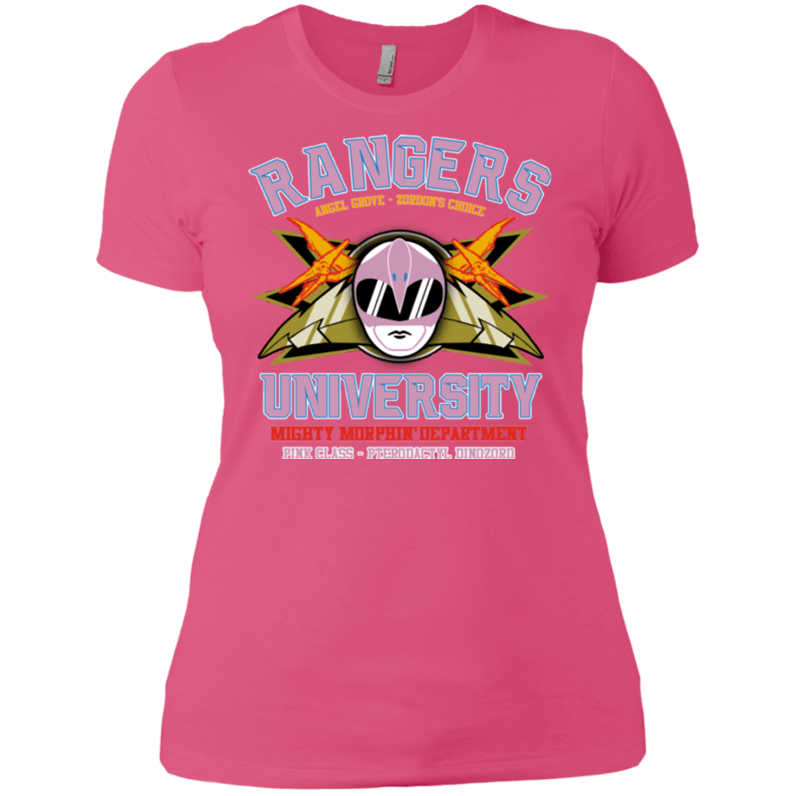 T-Shirts Hot Pink / X-Small Rangers U Pink Ranger Women's Premium T-Shirt