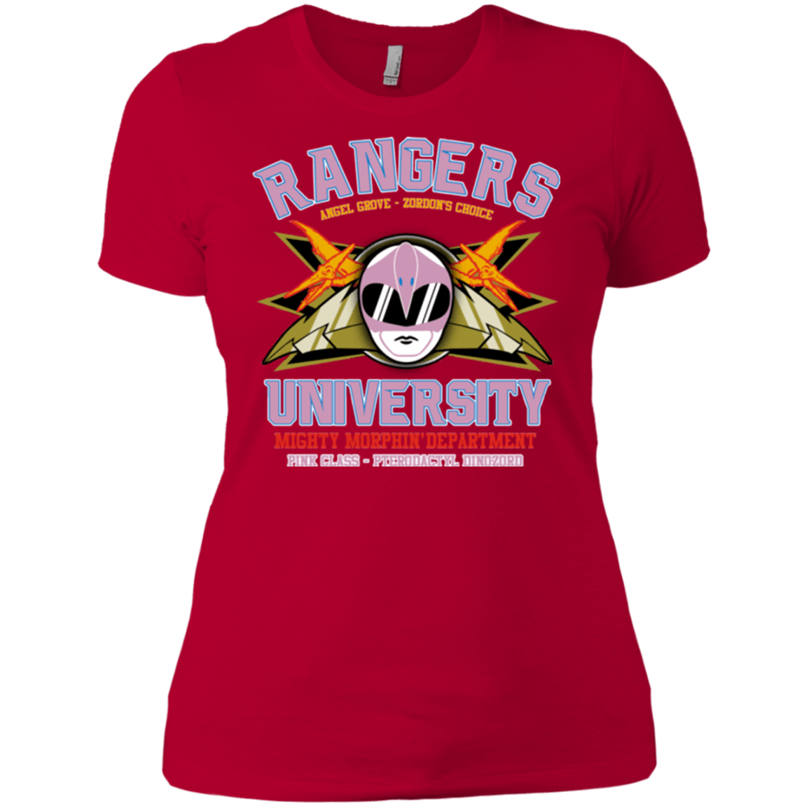 T-Shirts Red / X-Small Rangers U Pink Ranger Women's Premium T-Shirt