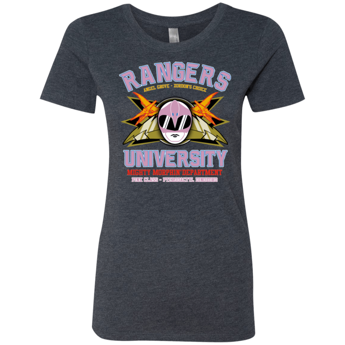 T-Shirts Vintage Navy / Small Rangers U Pink Ranger Women's Triblend T-Shirt