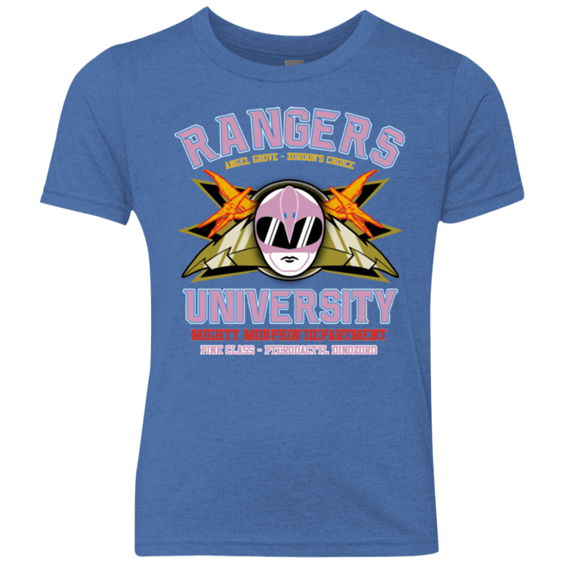 T-Shirts Vintage Royal / YXS Rangers U Pink Ranger Youth Triblend T-Shirt