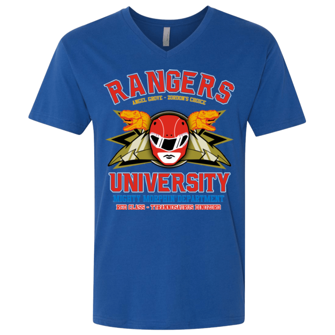 T-Shirts Royal / X-Small Rangers U - Red Ranger Men's Premium V-Neck
