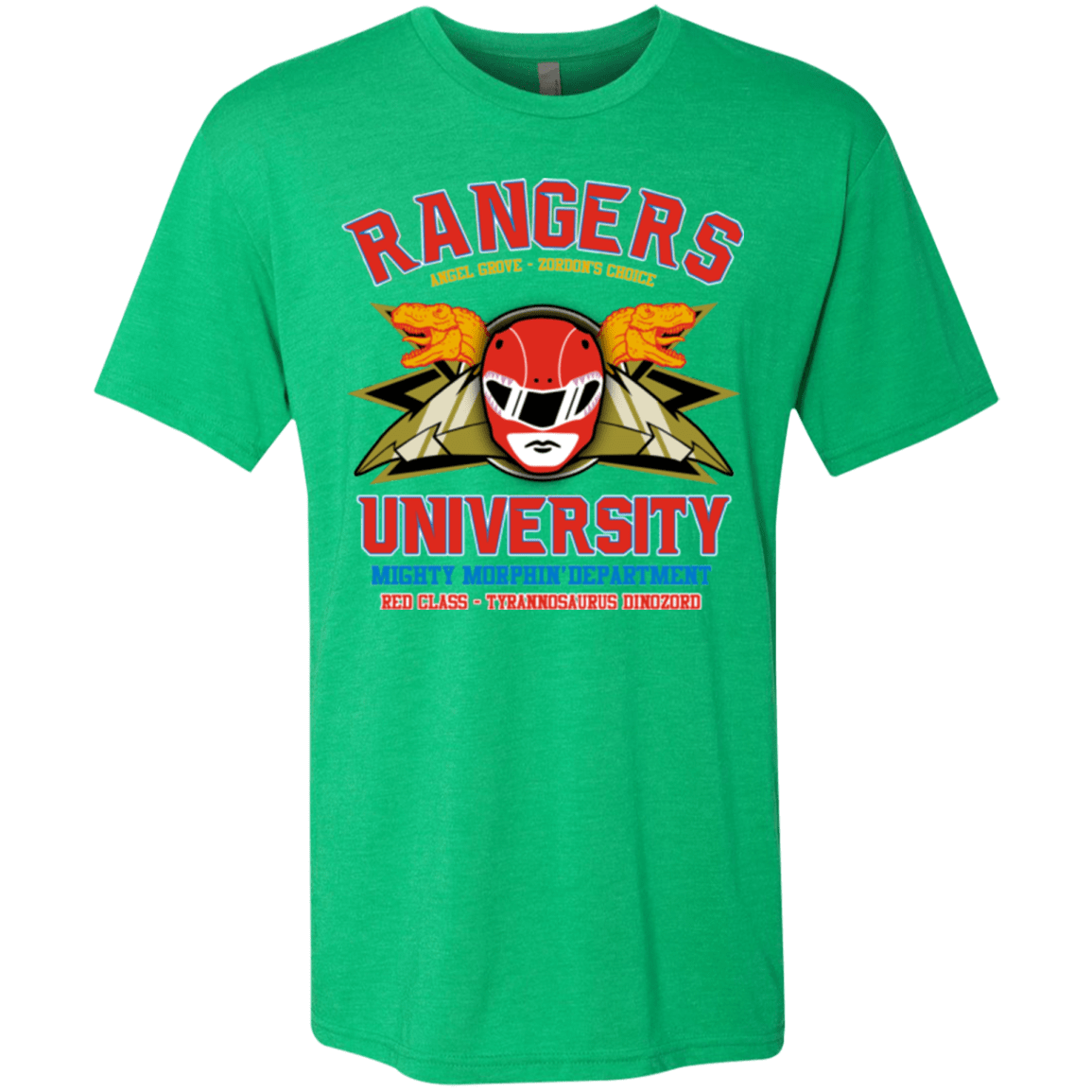 T-Shirts Envy / Small Rangers U - Red Ranger Men's Triblend T-Shirt