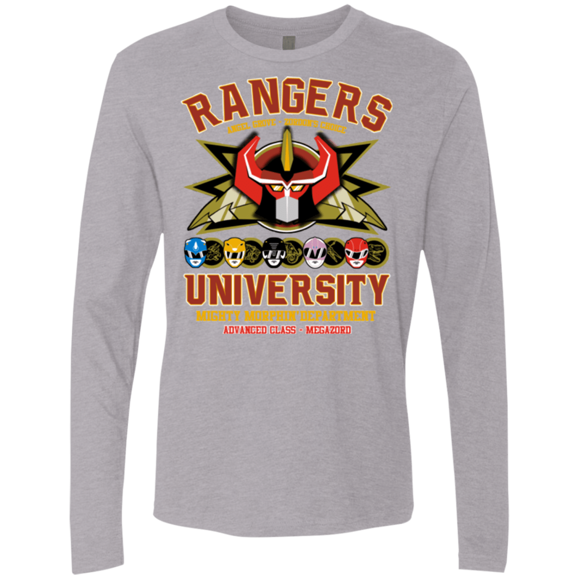 T-Shirts Heather Grey / Small RANGERS U Ultimate Men's Premium Long Sleeve
