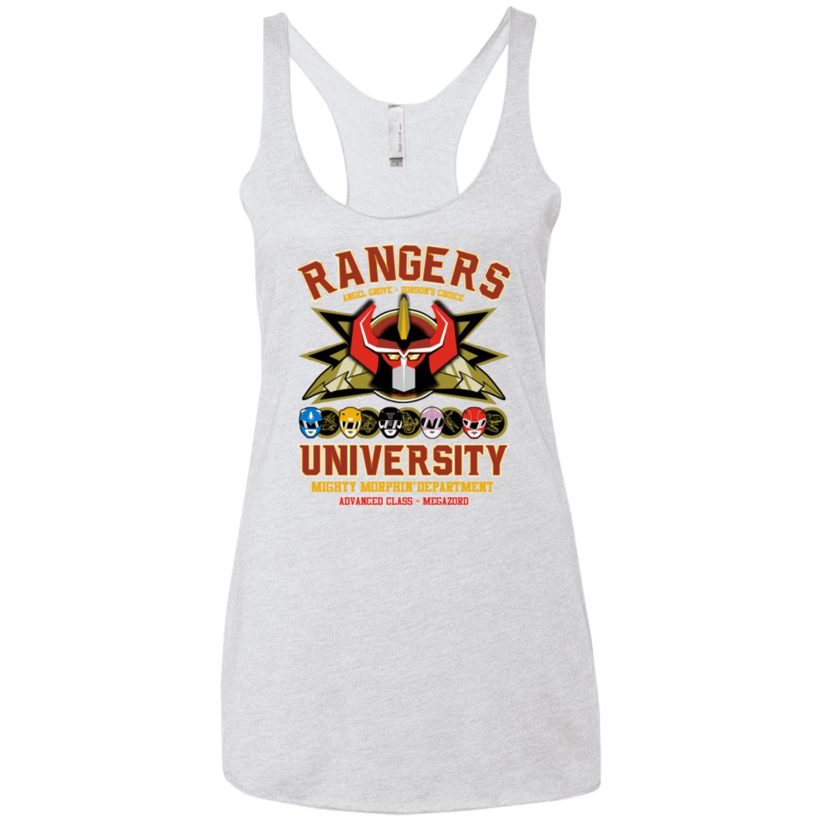 T-Shirts Heather White / X-Small RANGERS U Ultimate Women's Triblend Racerback Tank