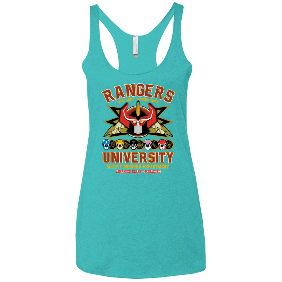 T-Shirts Tahiti Blue / X-Small RANGERS U Ultimate Women's Triblend Racerback Tank