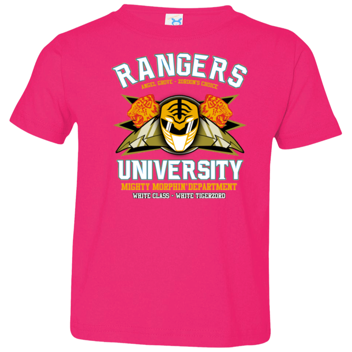T-Shirts Hot Pink / 2T Rangers U White Ranger Toddler Premium T-Shirt