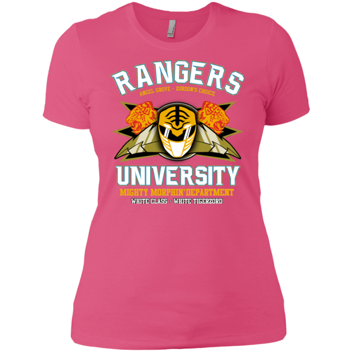 T-Shirts Hot Pink / X-Small Rangers U White Ranger Women's Premium T-Shirt